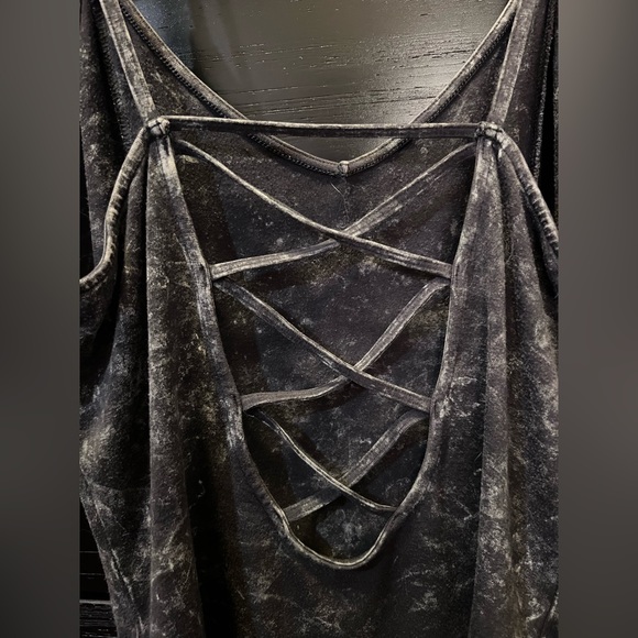 Acid Wash Spaghetti Strap Bodysuit - Picture 6 of 6